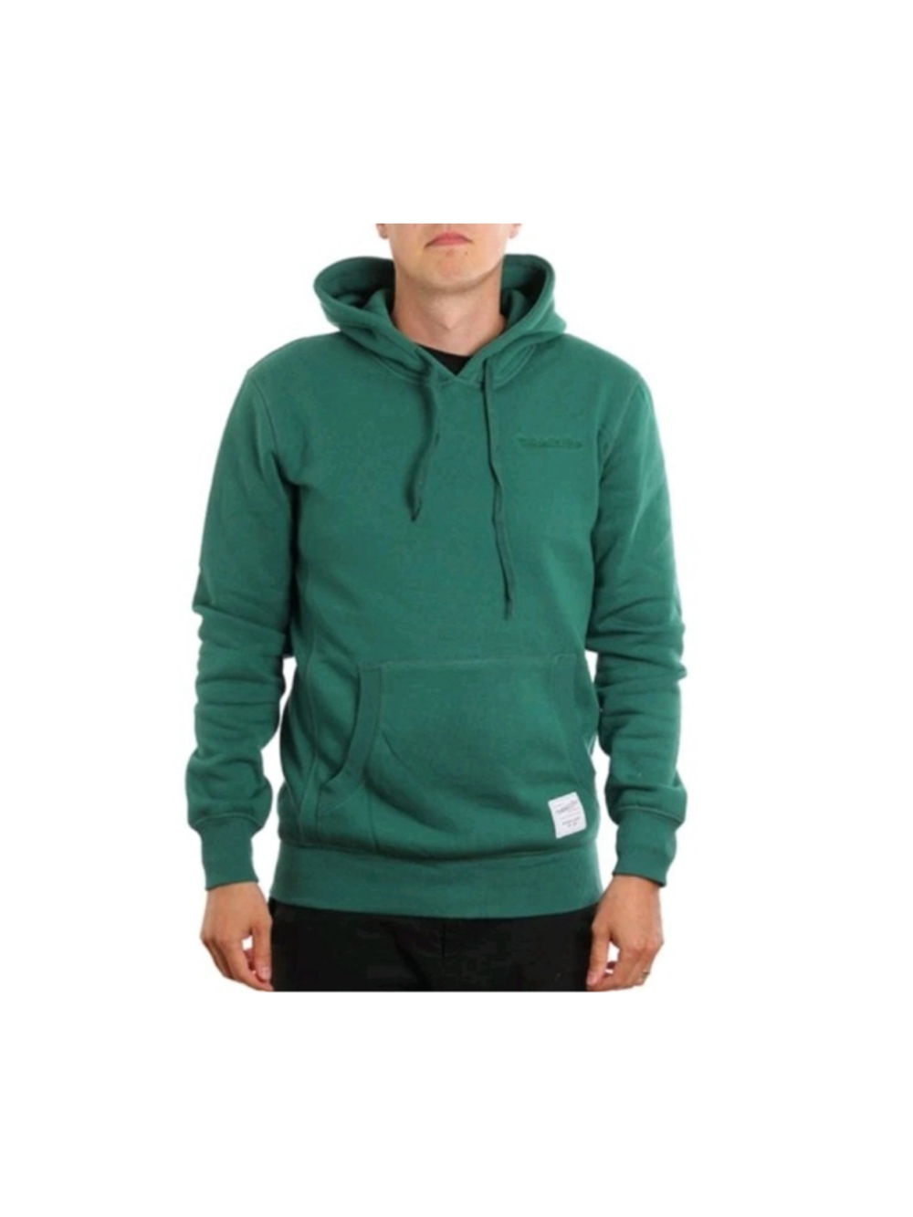 Mitchell & Ness Mens XL Green Pullover Hoodie Authentic Goods Heavyweight Fleece